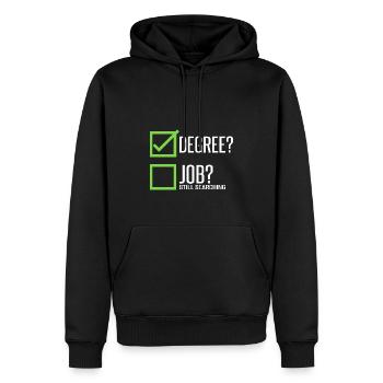 Abschluss-Witz-Meisterklasse von 2023 - Männer Premium Bio Hoodie - Schwarz - Vorne - Nico (187cm)