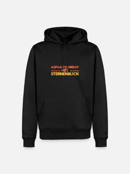 Asphaltcowboy Mit Sternenblick - Männer Premium Bio Hoodie - Schwarz