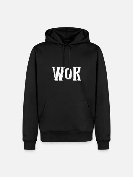 Wok - Men’s Premium Organic Hoodie - black