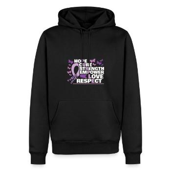 Epilepsy Awareness Month - Men’s Premium Organic Hoodie - black - Front - Nico (187cm)