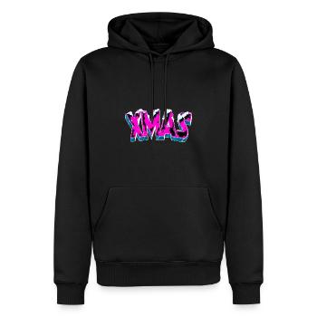 x mas outfit - Männer Premium Bio Hoodie - Schwarz - Vorne - Nico (187cm)