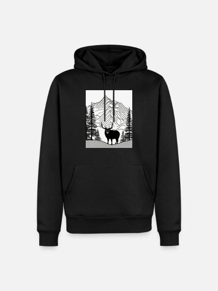 Simple Natur - Männer Premium Bio Hoodie - Schwarz
