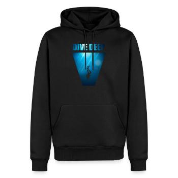 Dive Deep Tauchen T-Shirt & Geschenk - Männer Premium Bio Hoodie - Schwarz - Vorne - Nico (187cm)