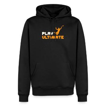 Ultimate Frisbee - Männer Premium Bio Hoodie - Schwarz - Vorne - Nico (187cm)