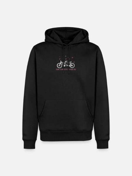 Tandem T-shirt & idée cadeau - Sweat à capuche Premium bio Homme - noir