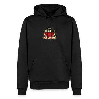 Ich Trug Eine Wassermelone Shirt & Geschenk - Männer Premium Bio Hoodie - Schwarz - Vorne - Nico (187cm)