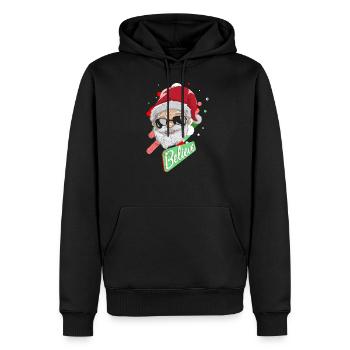 Weihnachtsmann - Männer Premium Bio Hoodie - Schwarz - Vorne - Nico (187cm)