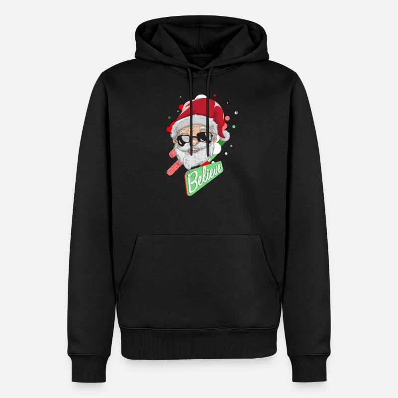 Père Noël - Sweat à capuche Premium bio Homme - noir