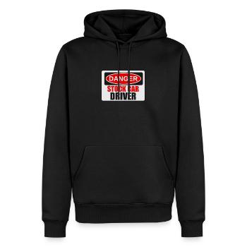 Achtung Stock Car T-Shirt & Geschenk - Männer Premium Bio Hoodie - Schwarz - Vorne - Nico (187cm)