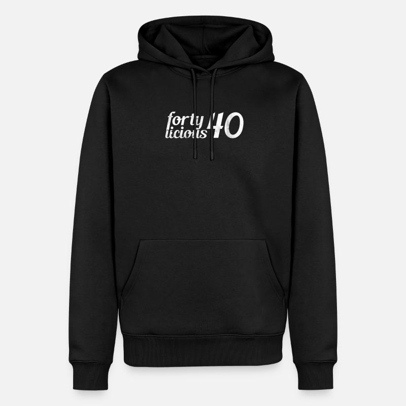 40e anniversaire - Sweat à capuche Premium bio Homme - noir