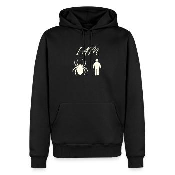 Ich Bin Spinnen Mensch T-Shirt - Männer Premium Bio Hoodie - Schwarz - Vorne - Nico (187cm)