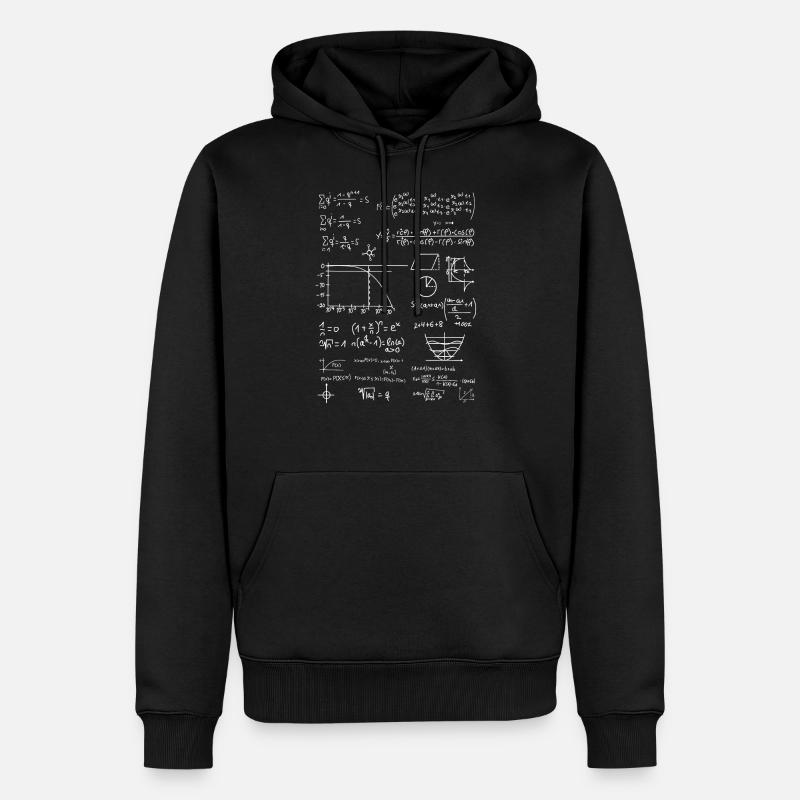 Maths de collection de formule - Sweat à capuche Premium bio Homme - noir