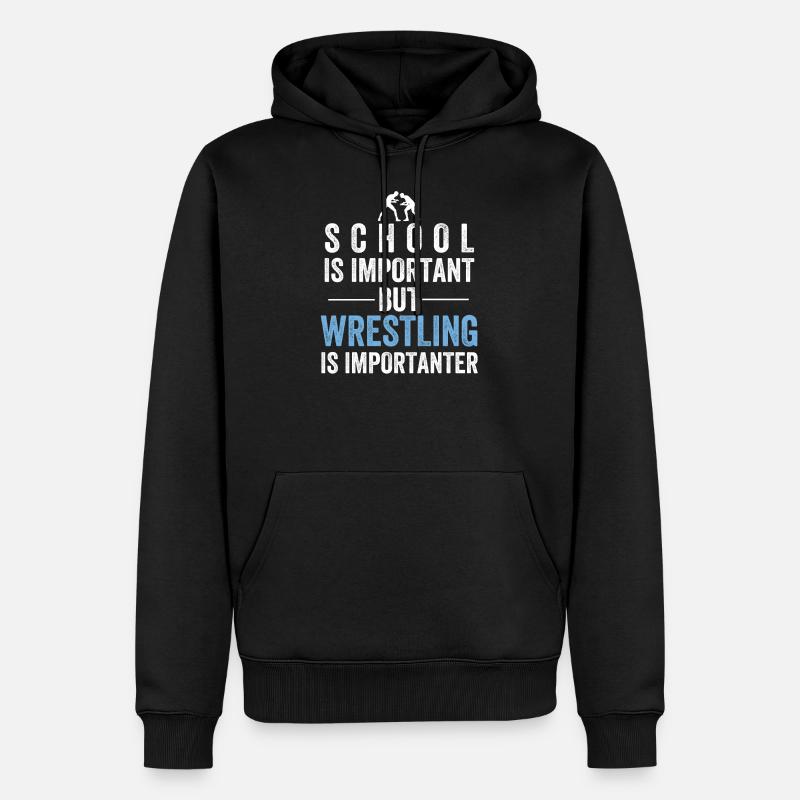Lutte de lutte - Sweat à capuche Premium bio Homme - noir