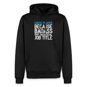 Schach - Männer Premium Bio Hoodie - Schwarz - Vorne - Nico (187cm)