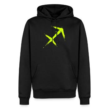Schütze Sternzeichen Sagittarius Symbol Gelb Neu - Sweat à capuche Premium bio Homme - noir - Devant - Nico (187cm)