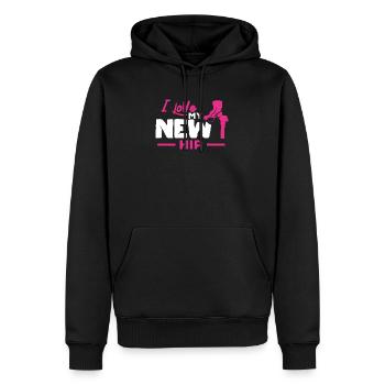 Hüfte Operation Künstliche Hüfte Gelenk Geschenk - Männer Premium Bio Hoodie - Schwarz - Vorne - Nico (187cm)