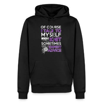Sewing Sewing Kit Closer Sewing Machine - Men’s Premium Organic Hoodie - black - Front - Nico (187cm)