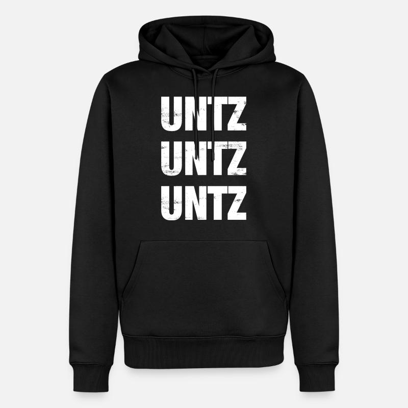 Techno - Men’s Premium Organic Hoodie - black