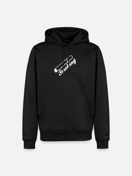 Smoking T-Shirt - Men’s Premium Organic Hoodie - black
