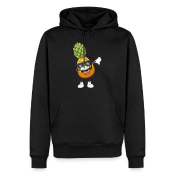 PINEAPPLE - Men’s Premium Organic Hoodie - black - Front - Nico (187cm)