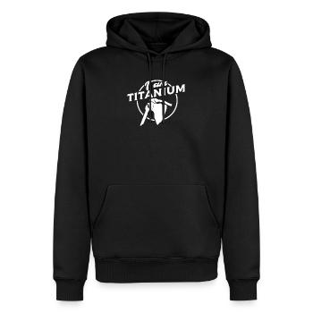 Chirurgie de l'épaule Cadeau d'épaule artificiel - Sweat à capuche Premium bio Homme - noir - Devant - Nico (187cm)