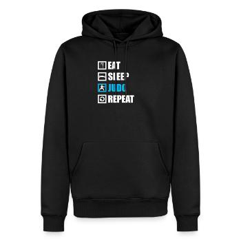 Judo - Männer Premium Bio Hoodie - Schwarz - Vorne - Nico (187cm)