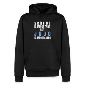 Judo - Männer Premium Bio Hoodie - Schwarz - Vorne - Nico (187cm)