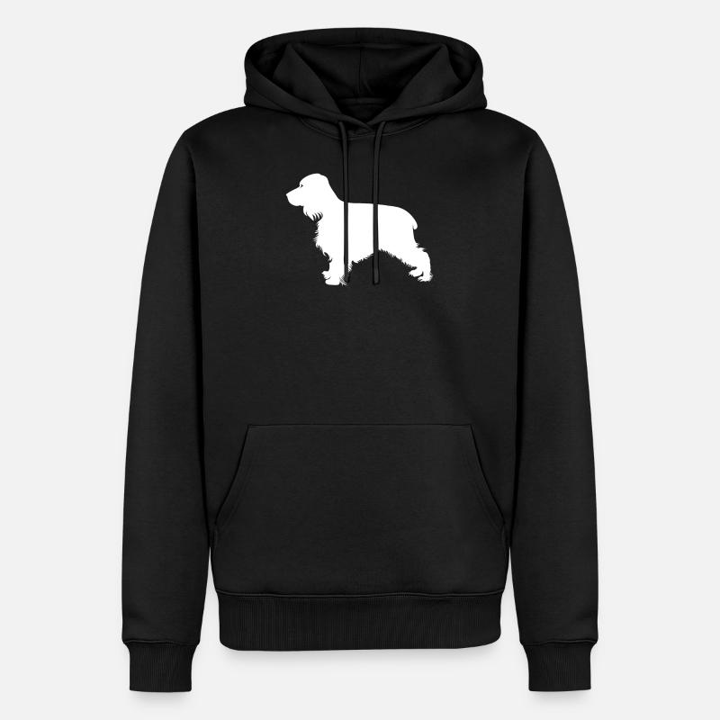 Englischer Cocker Spaniel - Männer Premium Bio Hoodie - Schwarz