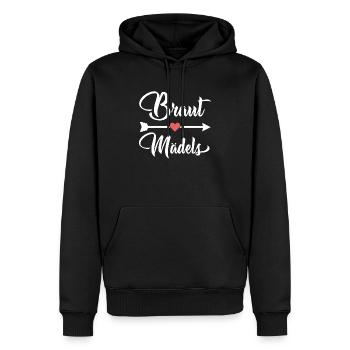 Braut Mädels - Männer Premium Bio Hoodie - Schwarz - Vorne - Nico (187cm)