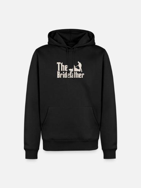 Brautvater T-Shirt & Geschenkidee Hochzeit - Herre Premium økologisk hoodie - sort