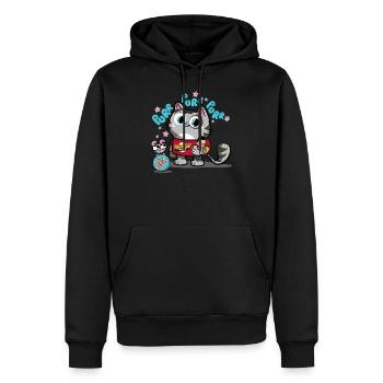 the Big Bang Theory Softy Kitty - Men’s Premium Organic Hoodie - black - Front - Nico (187cm)