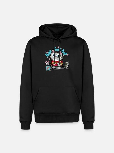 Big Bang Theory Soft Kitty - Männer Premium Bio Hoodie - Schwarz