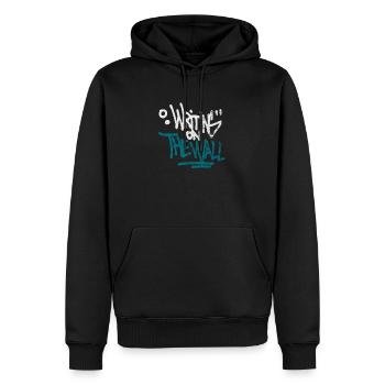 Graffiti - Sweat à capuche Premium bio Homme - noir - Devant - Nico (187cm)