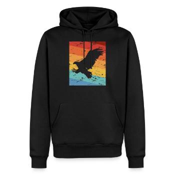 aigle - Sweat à capuche Premium bio Homme - noir - Devant - Nico (187cm)