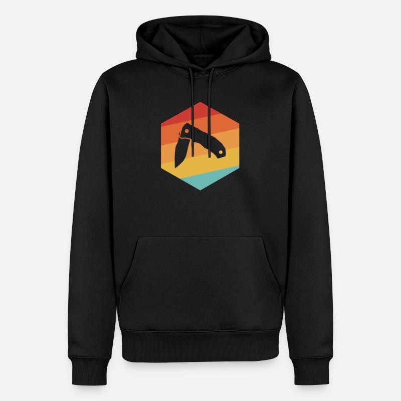 Taschenmesser - Männer Premium Bio Hoodie - Schwarz