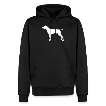 Deutsch Kurzhaar - Männer Premium Bio Hoodie - Schwarz - Vorne - Nico (187cm)
