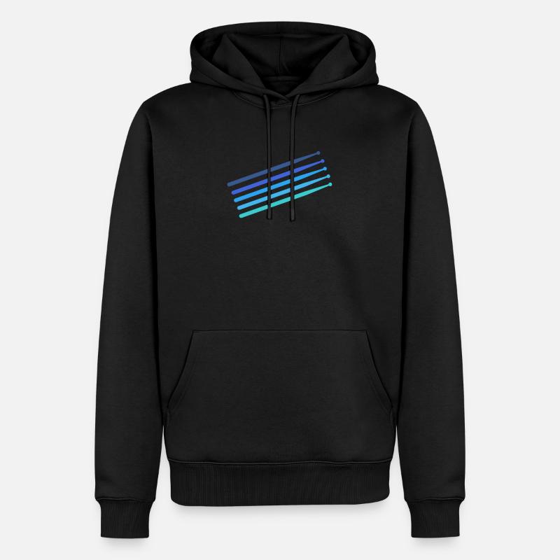Drumsticks - Sweat à capuche Premium bio Homme - noir