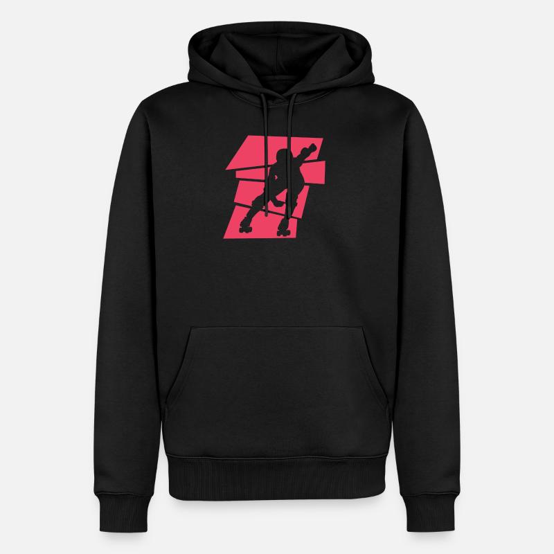 Roller Derby - Sweat à capuche Premium bio Homme - noir
