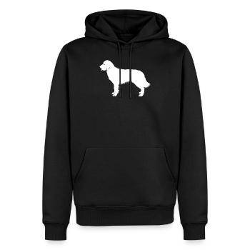 Golden retrievers - Sweat à capuche Premium bio Homme - noir - Devant - Nico (187cm)