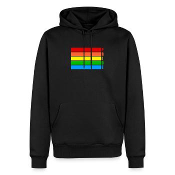 Pride - Männer Premium Bio Hoodie - Schwarz - Vorne - Nico (187cm)