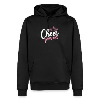 Pom-pom girl princesse - Sweat à capuche Premium bio Homme - noir - Devant - Nico (187cm)