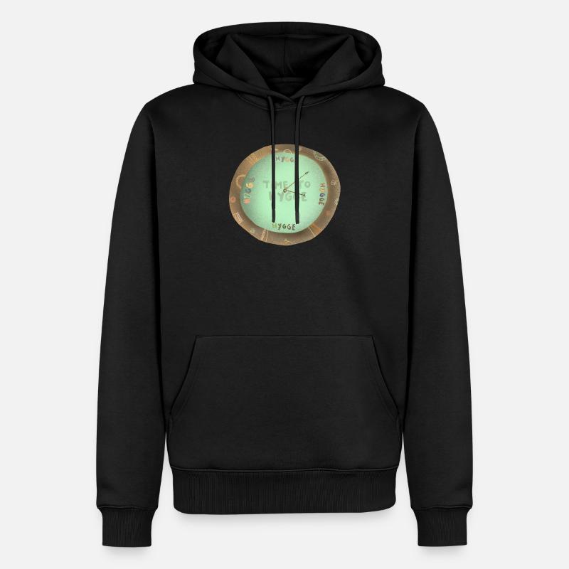 Hyggeclocktwork - Männer Premium Bio Hoodie - Schwarz