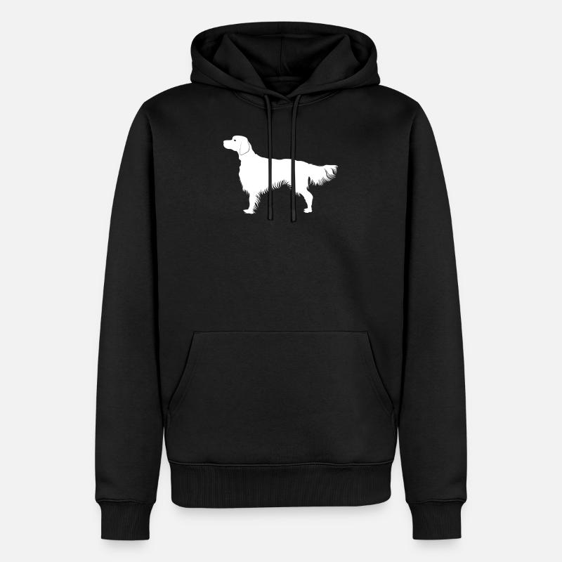 Irish Red Setter - Männer Premium Bio Hoodie - Schwarz