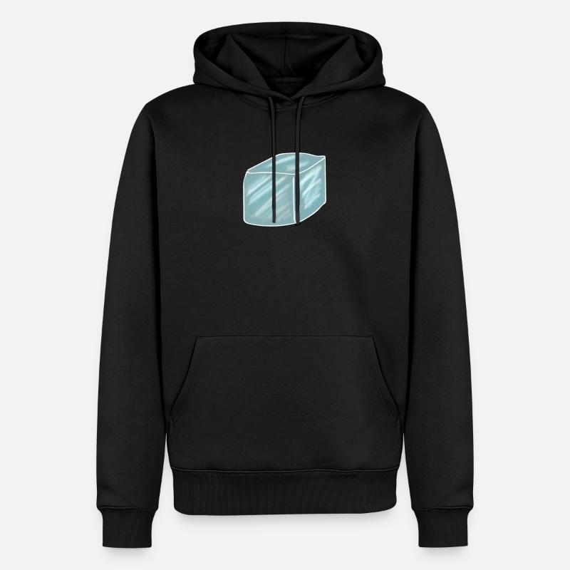 Eiswürfel - Männer Premium Bio Hoodie - Schwarz