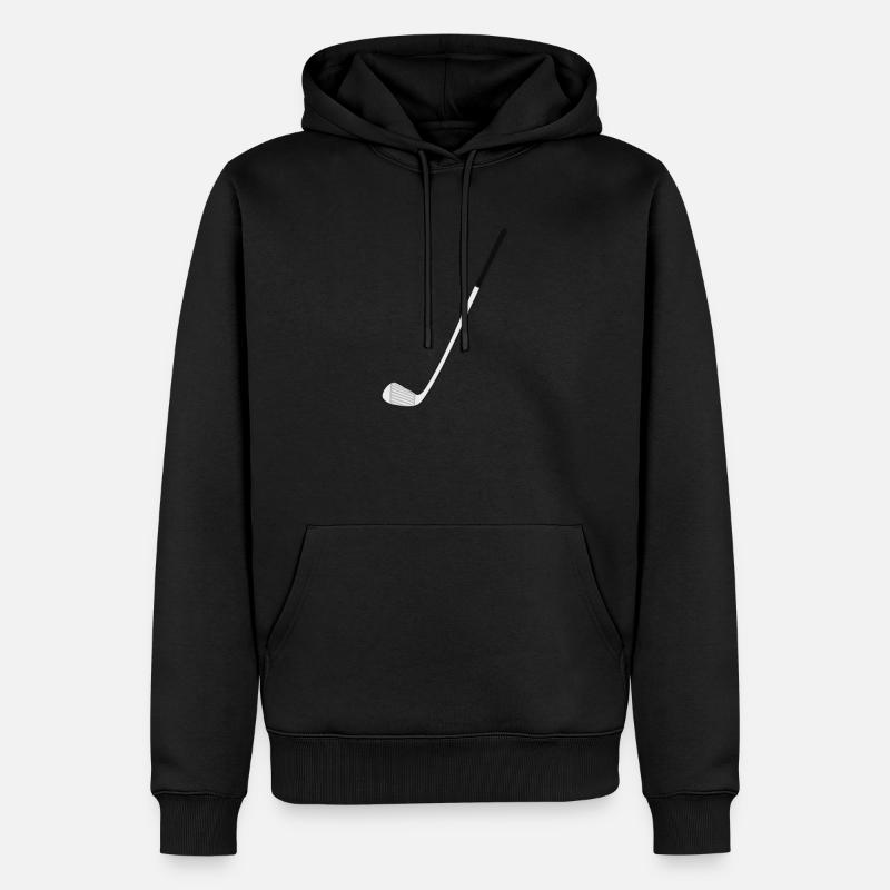Golfschläger - Geschenk - Männer Premium Bio Hoodie - Schwarz