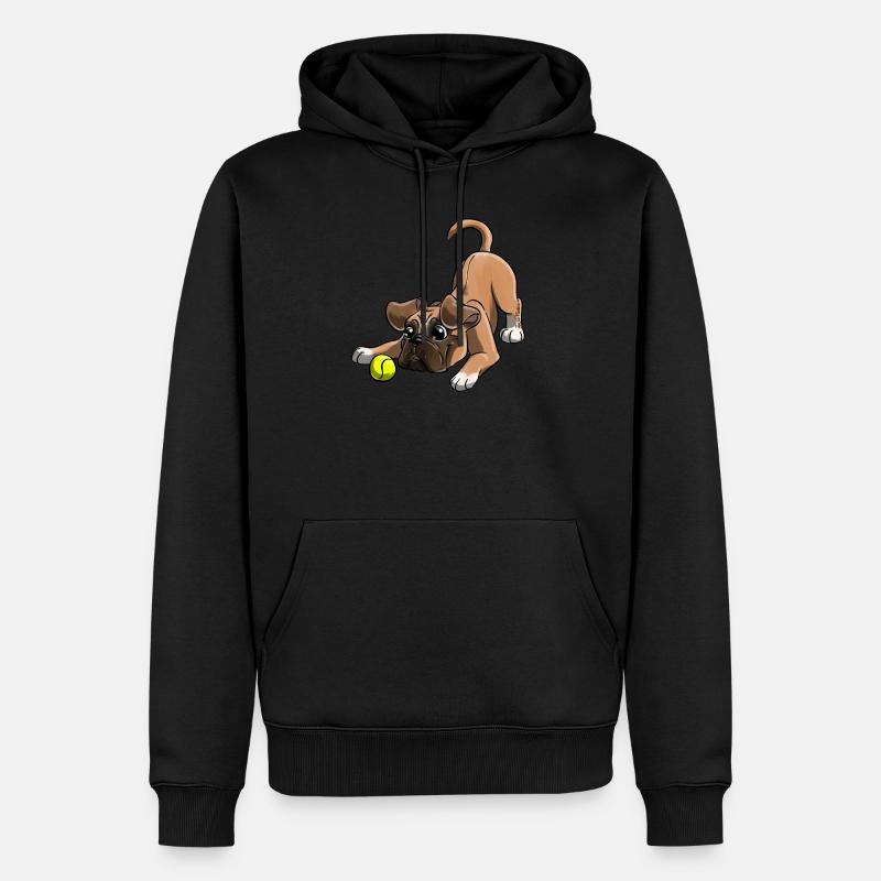 Le plus mignon Boxer - Sweat à capuche Premium bio Homme - noir