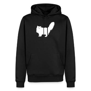galopin - Sweat à capuche Premium bio Homme - noir - Devant - Nico (187cm)