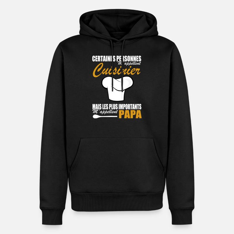 Küchenhemd • Papa • Kochgeschenk - Männer Premium Bio Hoodie - Schwarz