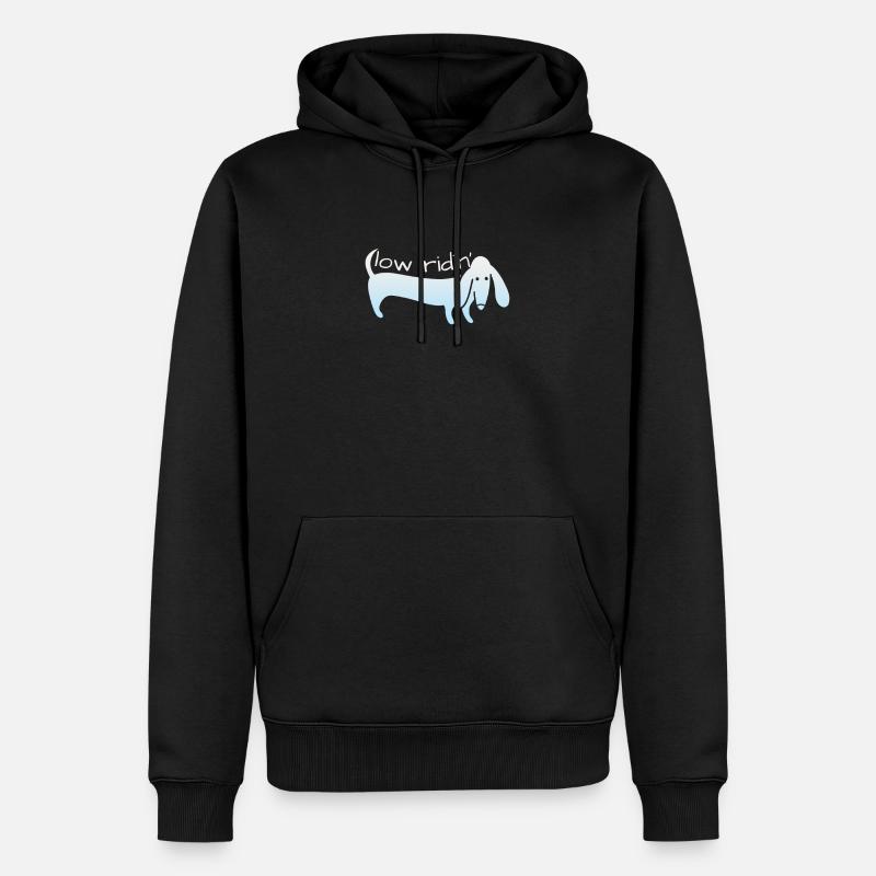 teckel - Sweat à capuche Premium bio Homme - noir
