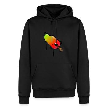 Eislutscher - Männer Premium Bio Hoodie - Schwarz - Vorne - Nico (187cm)
